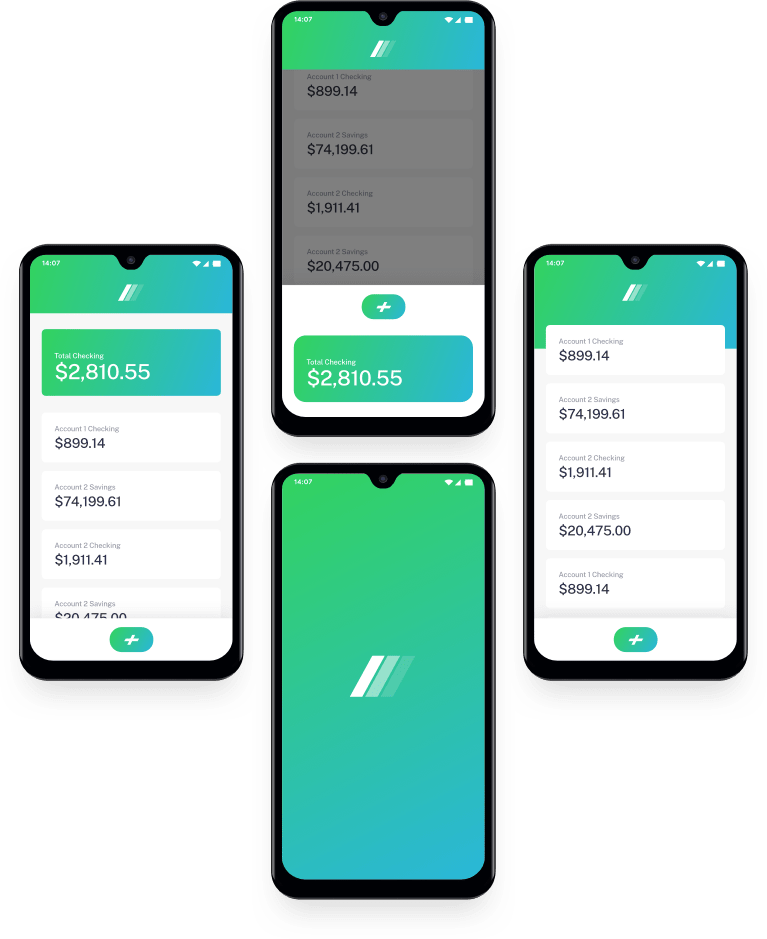 Mobile layout for Easybank app